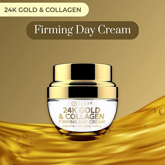 Clear Beauty 24K Gold & Collagen Daily Face Moisturizer - Korean Beauty Product! - Picture 1 of 12